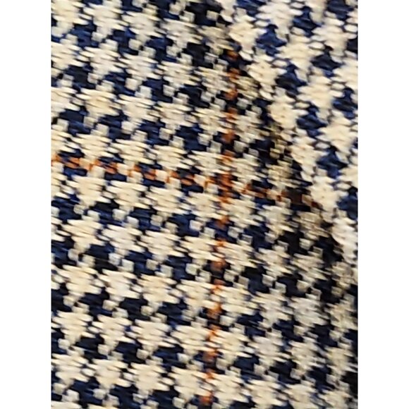 Nautica Neptune Sport Jacket/Blazer Men's 42R Beige Blue Houndstooth Wool Canada - Picture 2 of 14